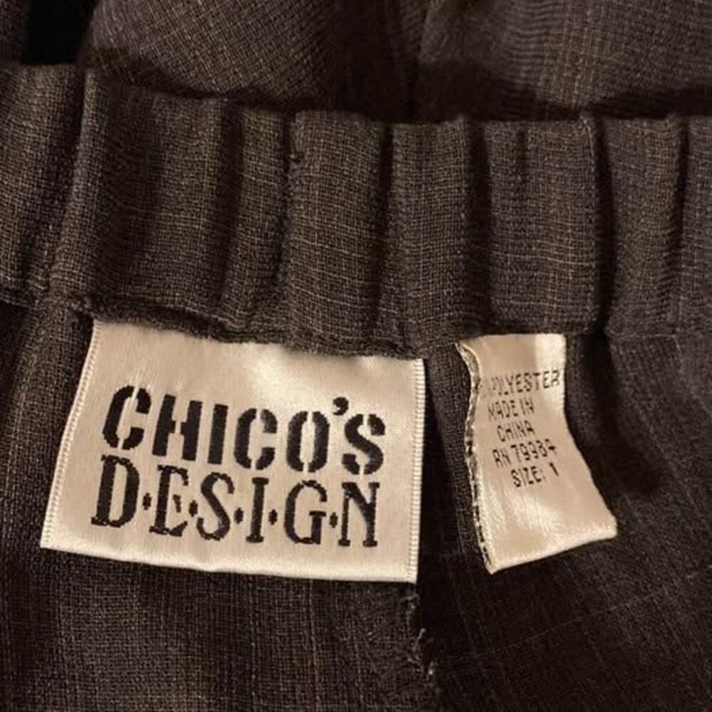 Women’s Chico’s size 1 black pants elastic waist - Picture 2 of 2